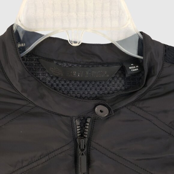 Harley-Davidson Quilted Stretch Nylon Jacket Women's M - Picture 5 of 8
